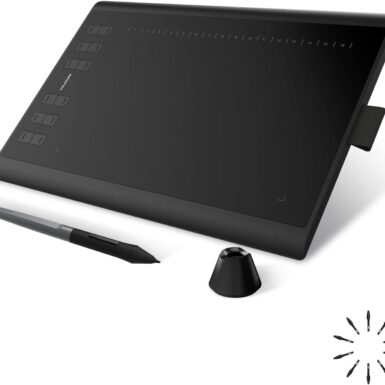 HUION Inspiroy H1060P Graphics Drawing Tablet with 8192 Pressure Sensitivity Battery-Free Stylus and 12 Customized Hot Keys, 10 x 6.25 inches Digital Art Tablet for Mac, Windows PC and Android